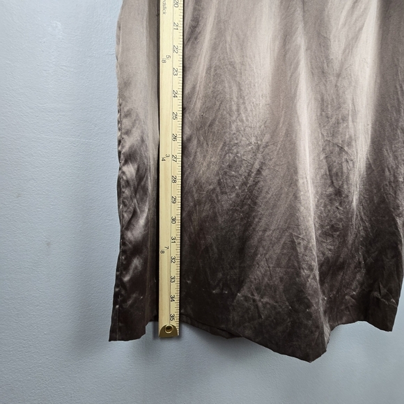 BCBGMAXAZRIA Cocktail Dress Silk Blend Side Pockets Taupe Brown Womens Size S‎ - Picture 15 of 15